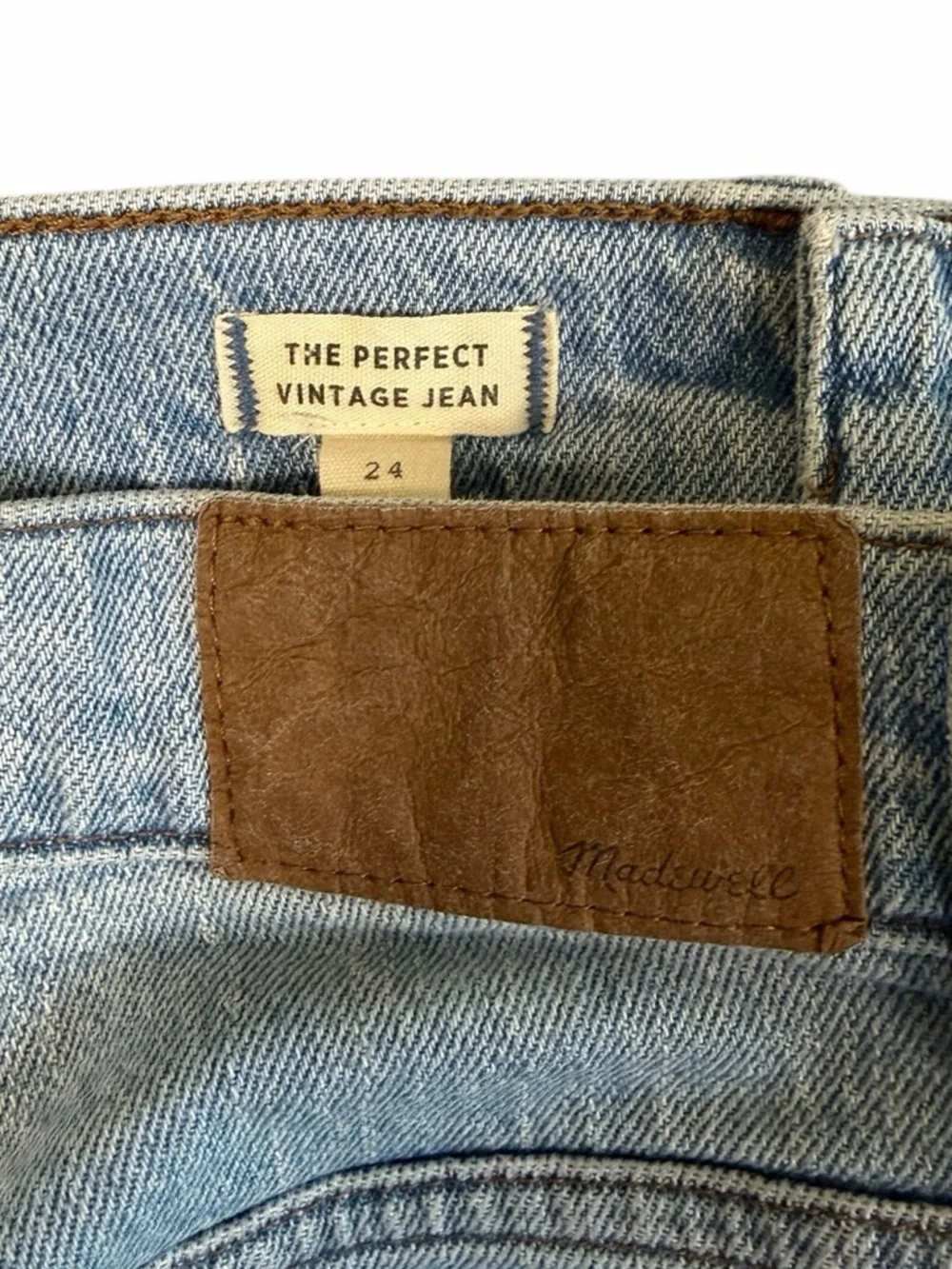 Madewell The Perfect Vintage Blue Jean Size 24 #2129